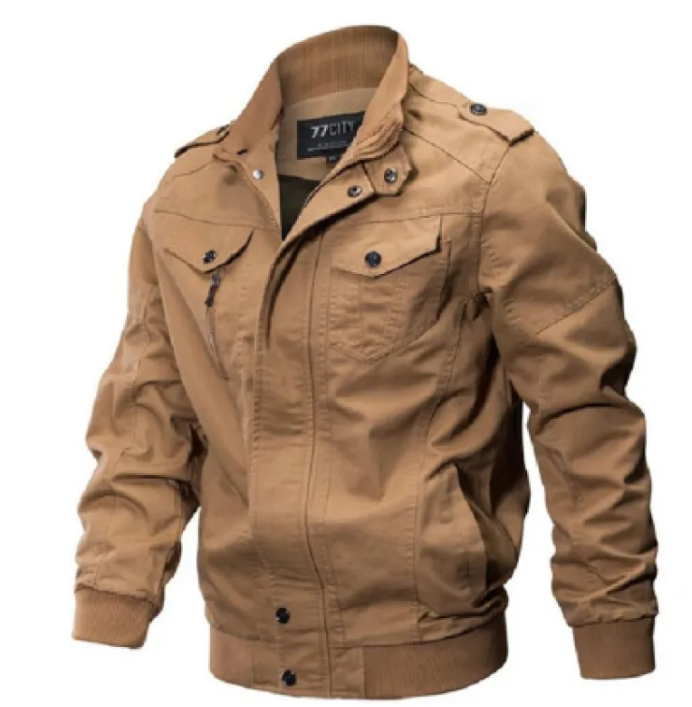Vintage Cotton Flight Jacket for Men