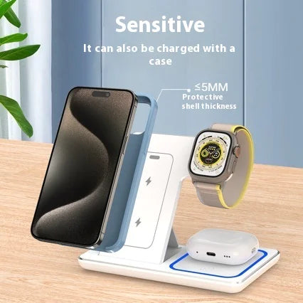 3-in-1 QuickCharge LED Wireless Stand