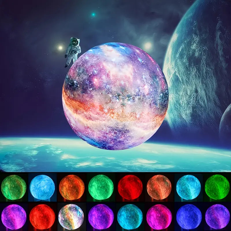 Celestial 16-Color LED Moon Lamp