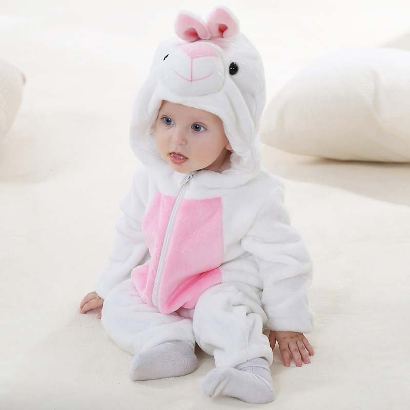 Baby Jumpsuit Newborn Flannel Animal Romper ChicCharm