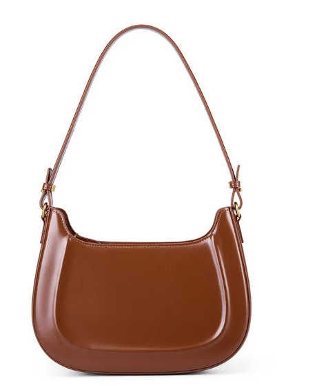 Chic Retro Leather Saddle Bag