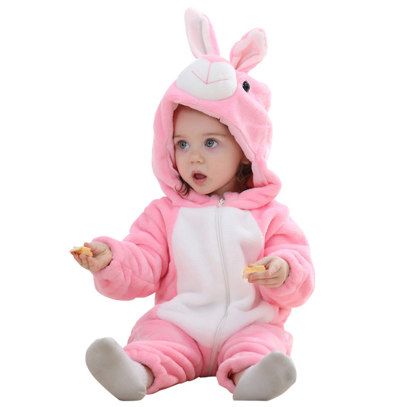 Baby Jumpsuit Newborn Flannel Animal Romper ChicCharm