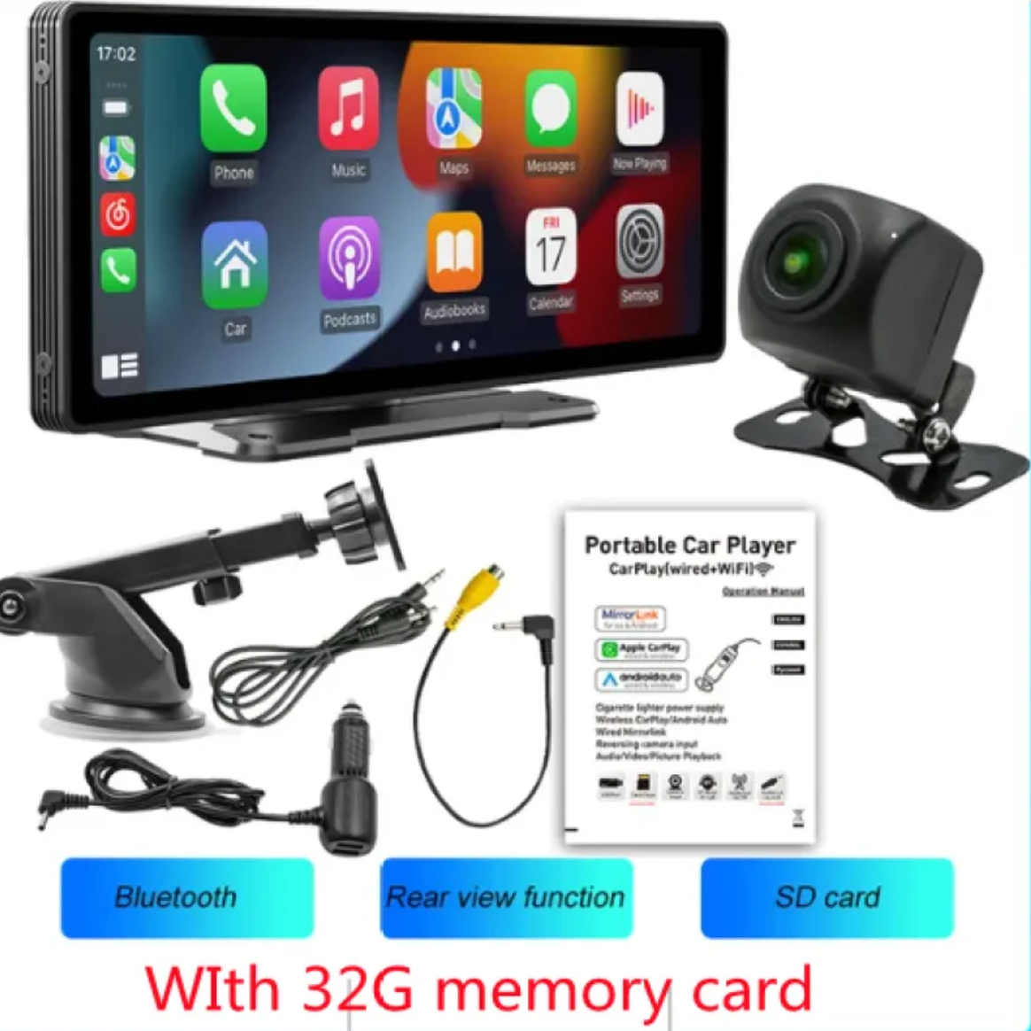Compact Travel Car MP5 Player