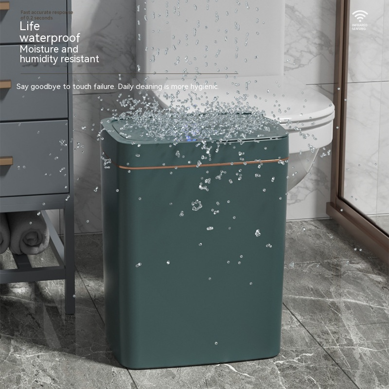 Smart Inductive Trash Bin with Lid ChicCharm