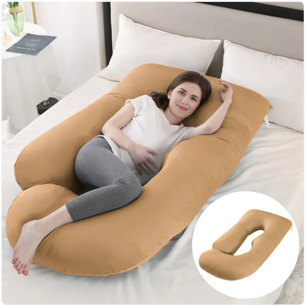 J-Shaped Pregnancy Support Pillow