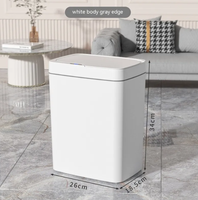 Smart Inductive Trash Bin with Lid ChicCharm