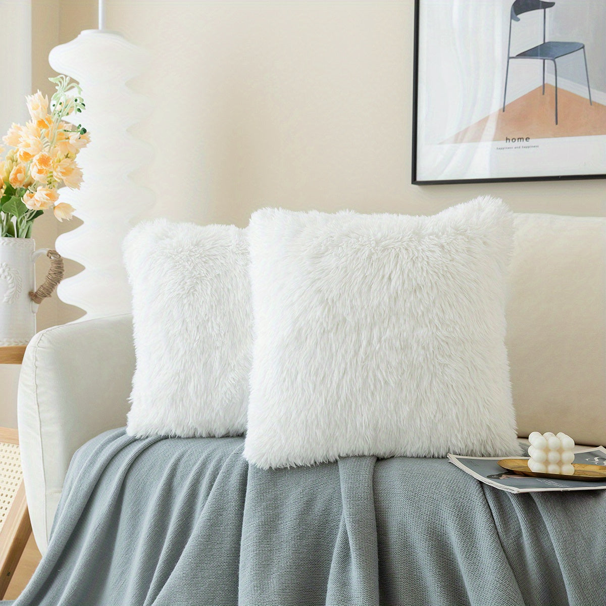 Chic Plush Cushion Covers