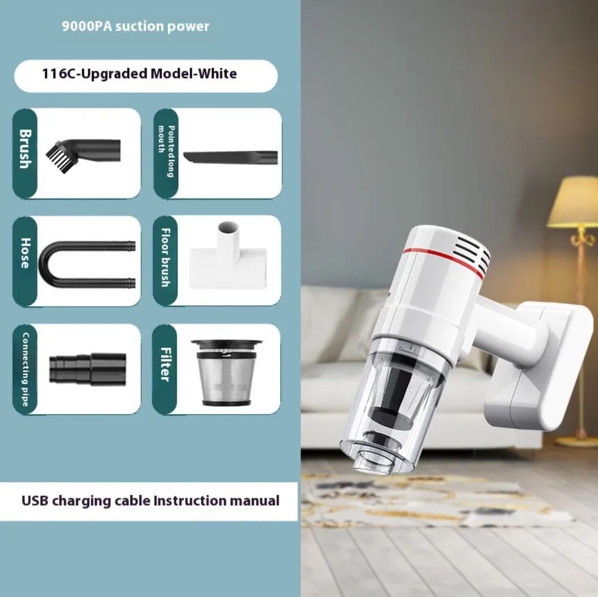 Portable Auto Vacuum ChicCharm