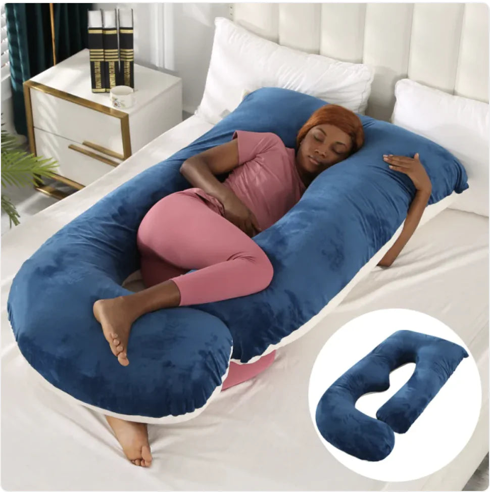 J-Shaped Pregnancy Support Pillow