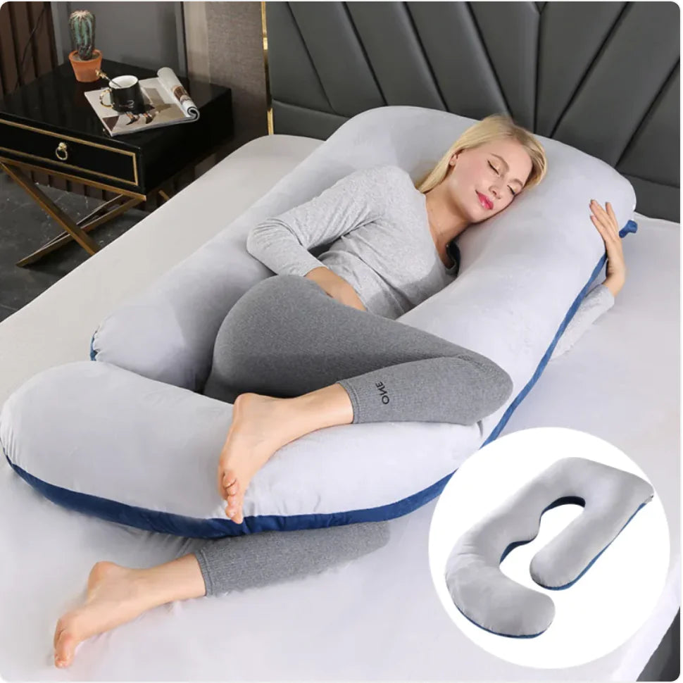 J-Shaped Pregnancy Support Pillow