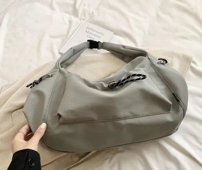 Chic Solid Color Multi-Purpose Crossbody Bag