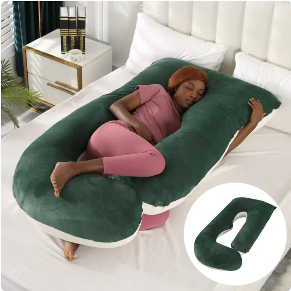 J-Shaped Pregnancy Support Pillow