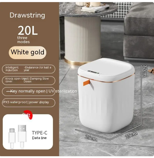 AutoLid Smart Bin for Home & Office ChicCharm