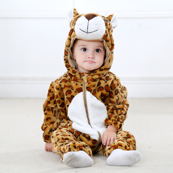 Baby Jumpsuit Newborn Flannel Animal Romper ChicCharm