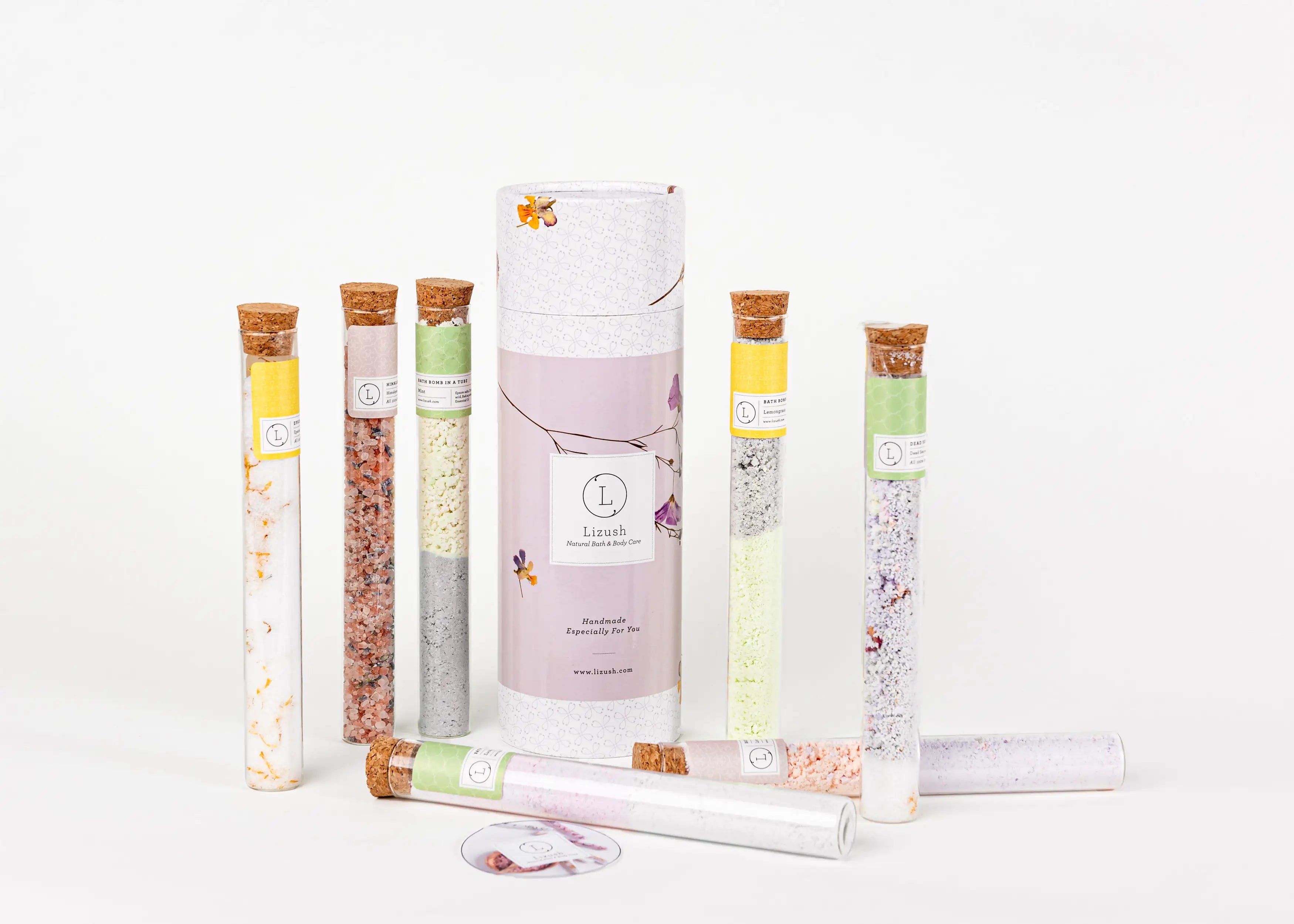 Botanical Bliss Bath Tube Set - 7 Unique Blends
