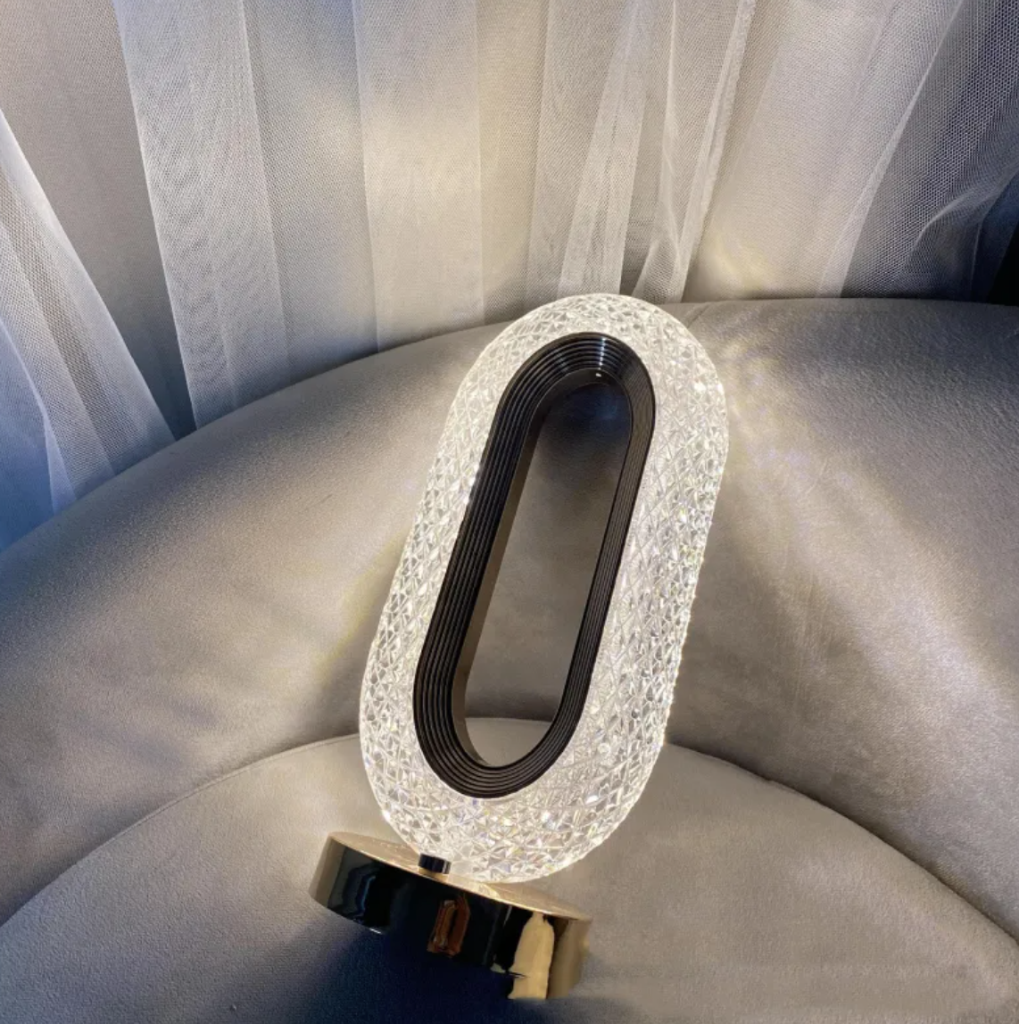 Sleek Crystal Desk Lamp – Elegant Home Lighting