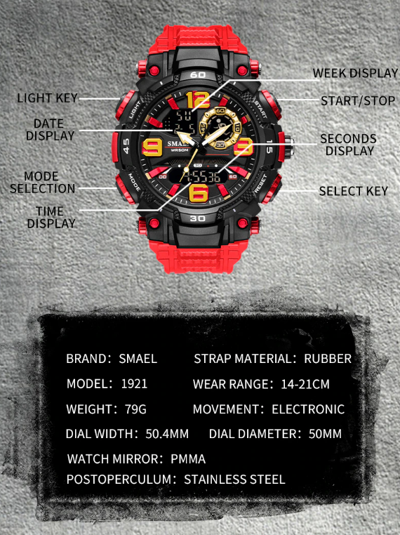 Tactical Sport Digital Watch for Men