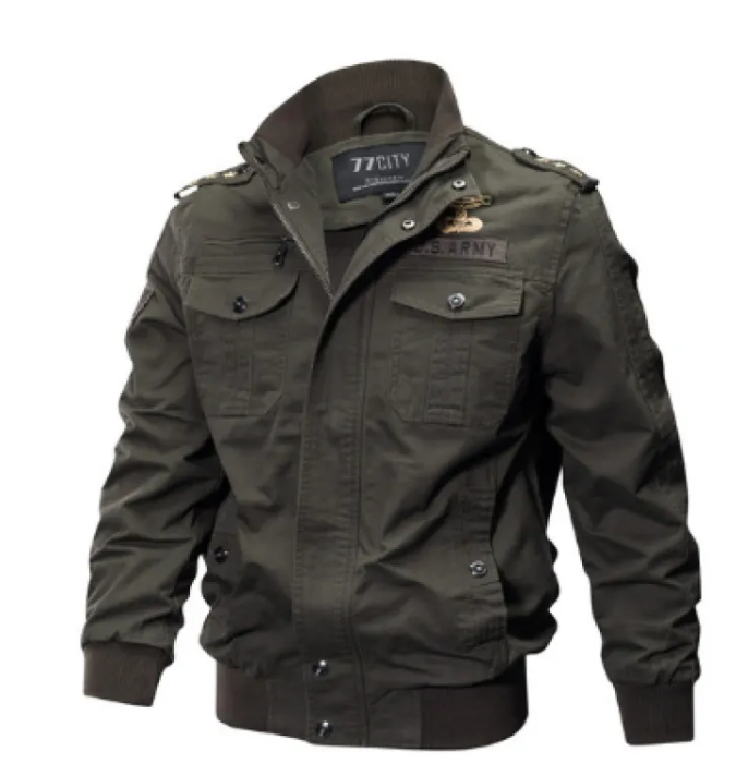 Vintage Cotton Flight Jacket for Men