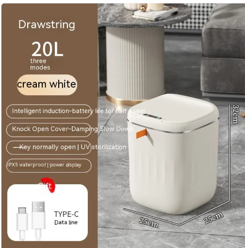 AutoLid Smart Bin for Home & Office ChicCharm