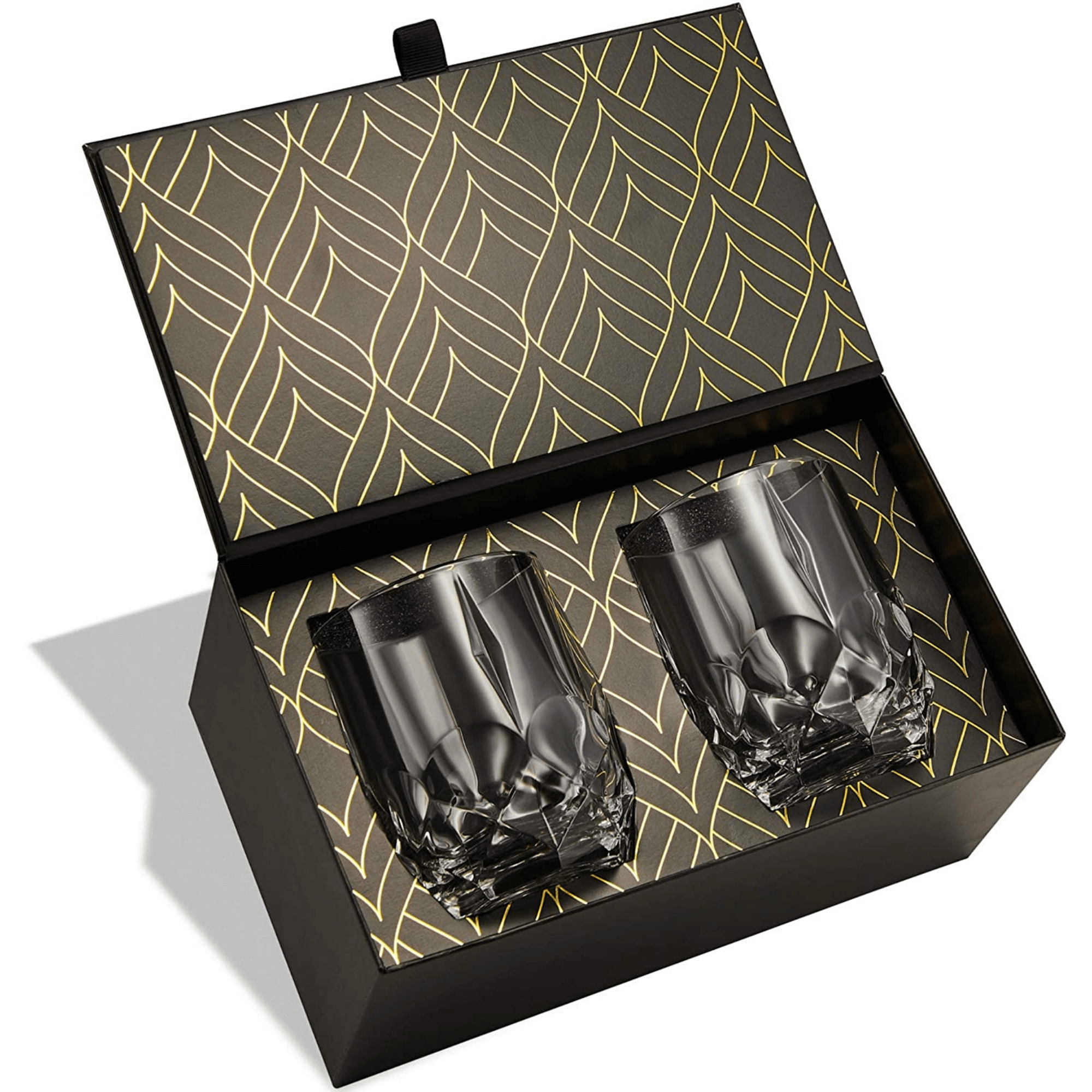 Green Crystal Whiskey Glasses