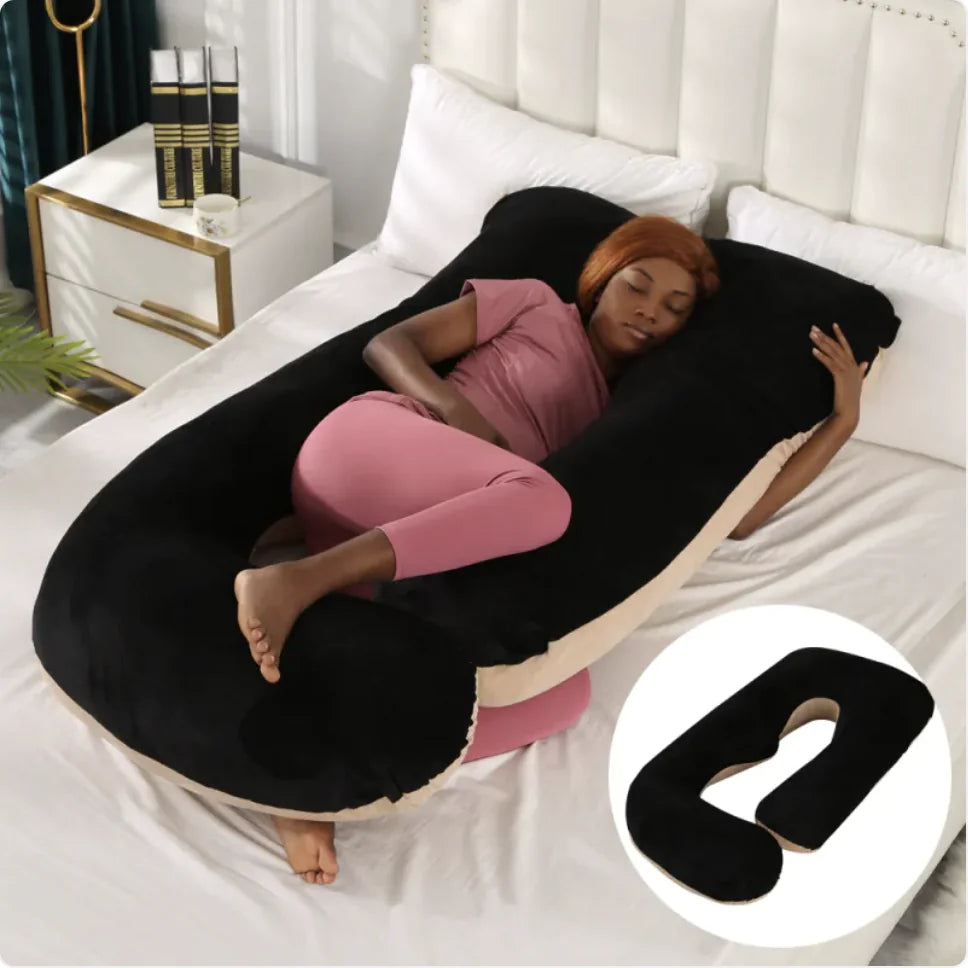 J-Shaped Pregnancy Support Pillow