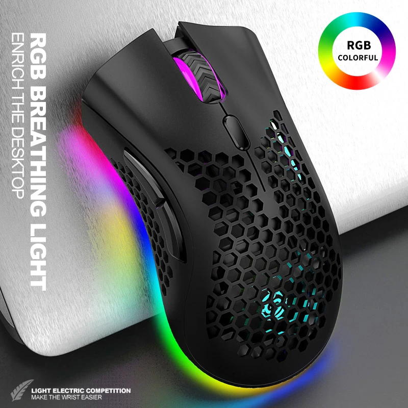 7-Color LED Backlit Wireless Gaming Mouse