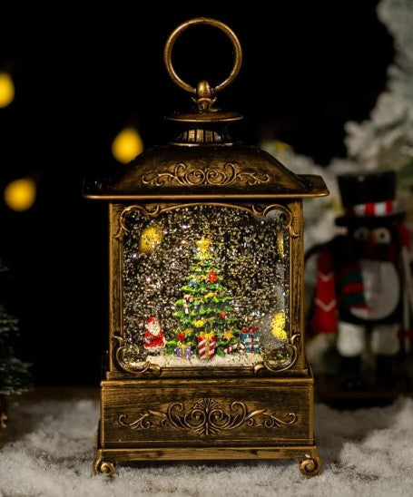 Holiday Crystal Light-Up Music Box