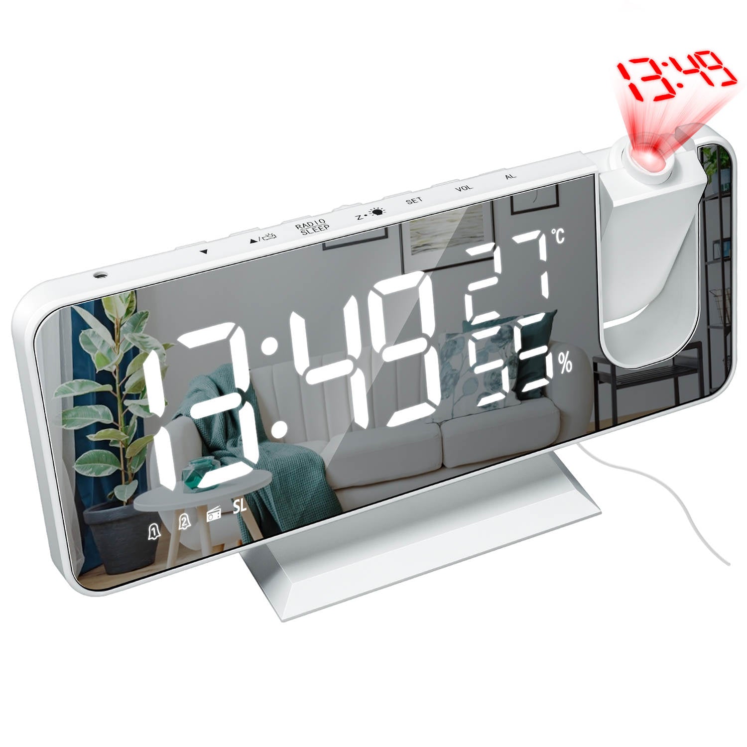 LED Digital Alarm Clock & Charger