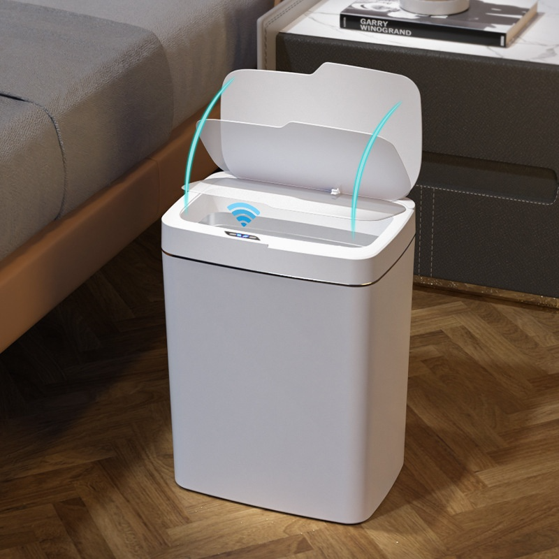 Smart Inductive Trash Bin with Lid ChicCharm