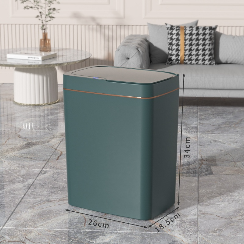 Smart Inductive Trash Bin with Lid ChicCharm