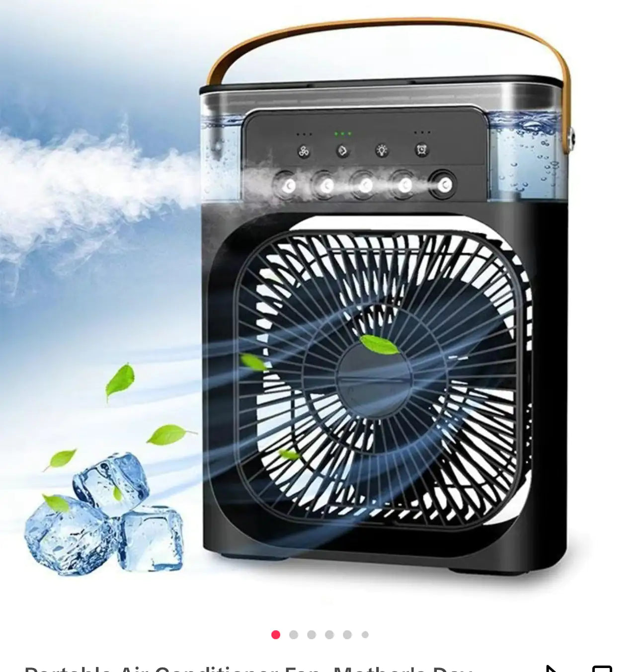 Compact 3-in-1 Air Cooler - Mini AC for Personal Spaces | Quick Cool + Humidifier | USA Shipping