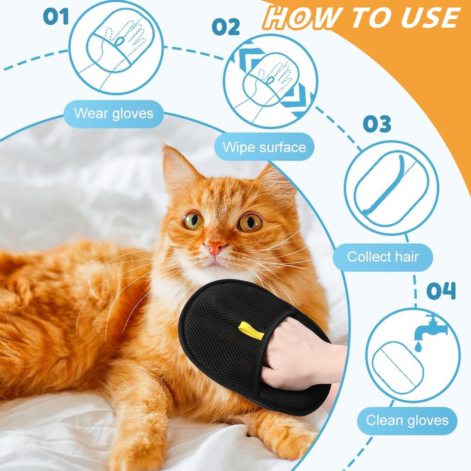 WagMitt Pet Hair Cleanup Glove
