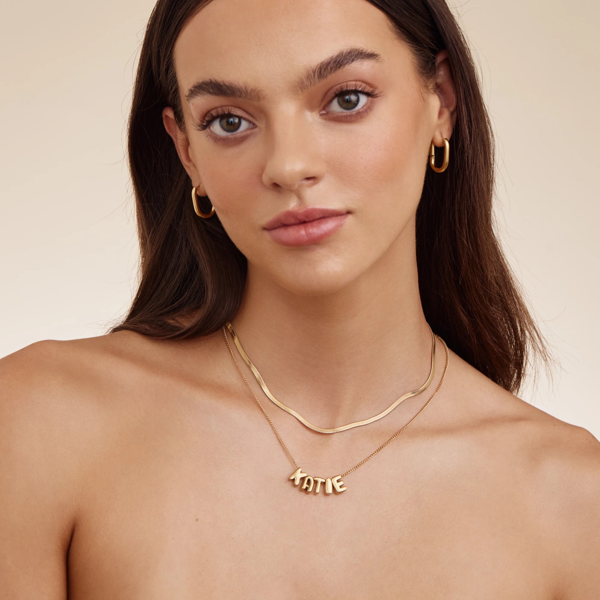 Personalized Bubble Name Necklace