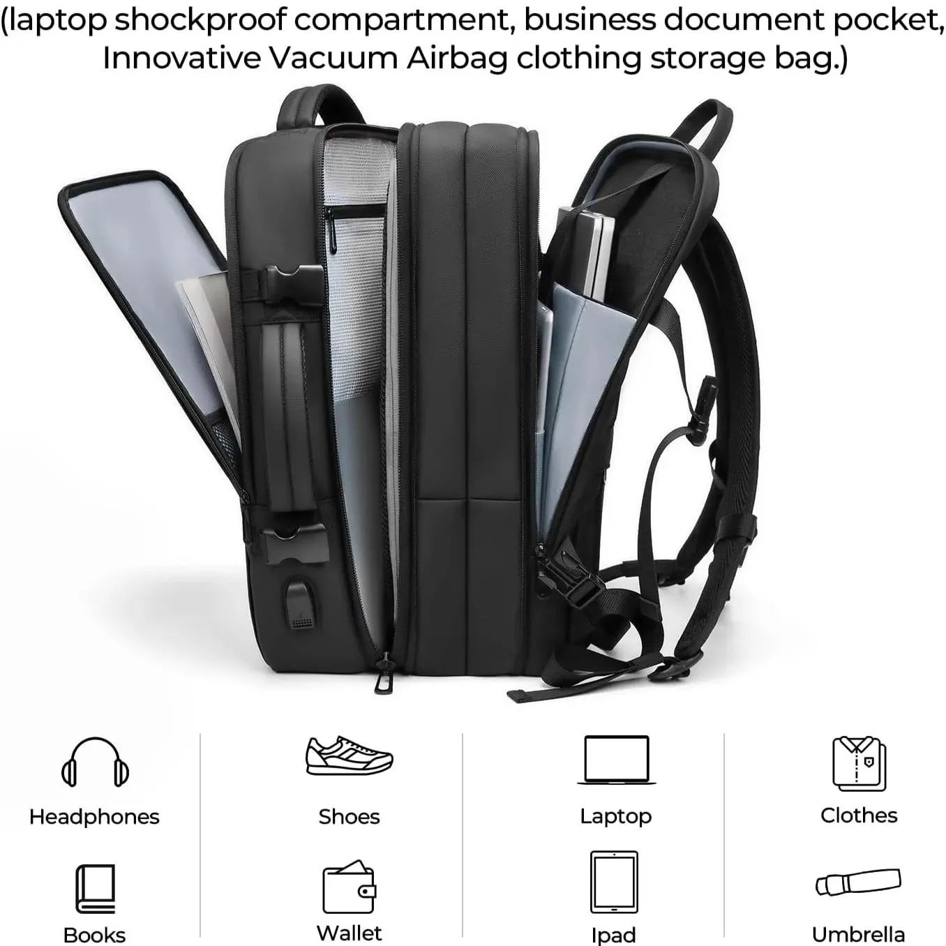 Space-Saving Travel Backpack