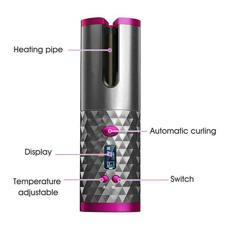 Ceramic Auto Curl Wireless Iron