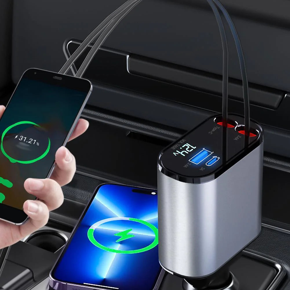 SpeedCharge 120W 4-in-1 Car Charger