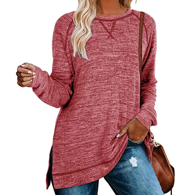 Solid Color Sweater for Women - Autumn/Winter Collection