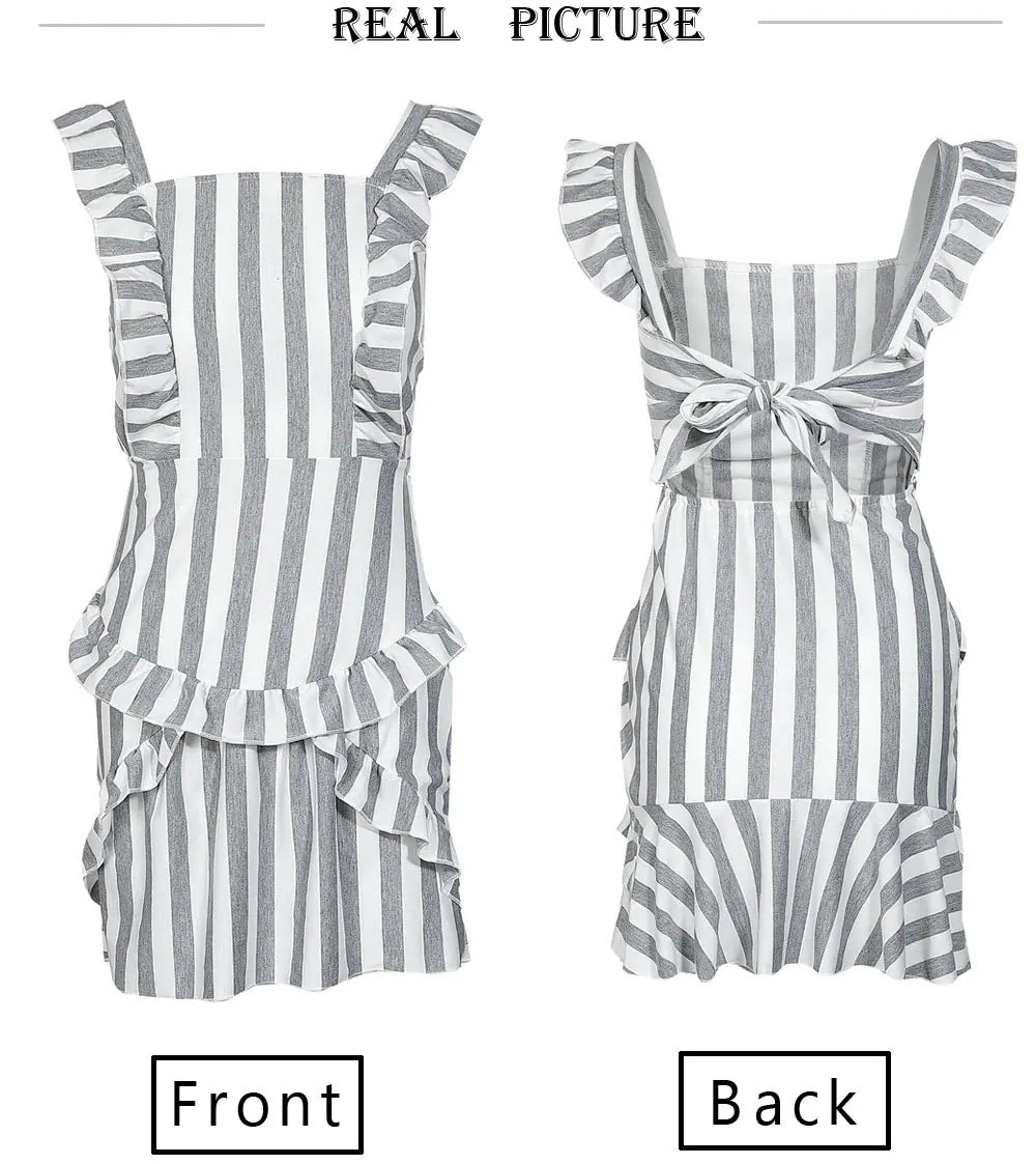 Chic Lace Stripe Dress