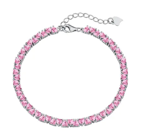 S925 Sterling Silver Hip Hop Zircon Bracelet