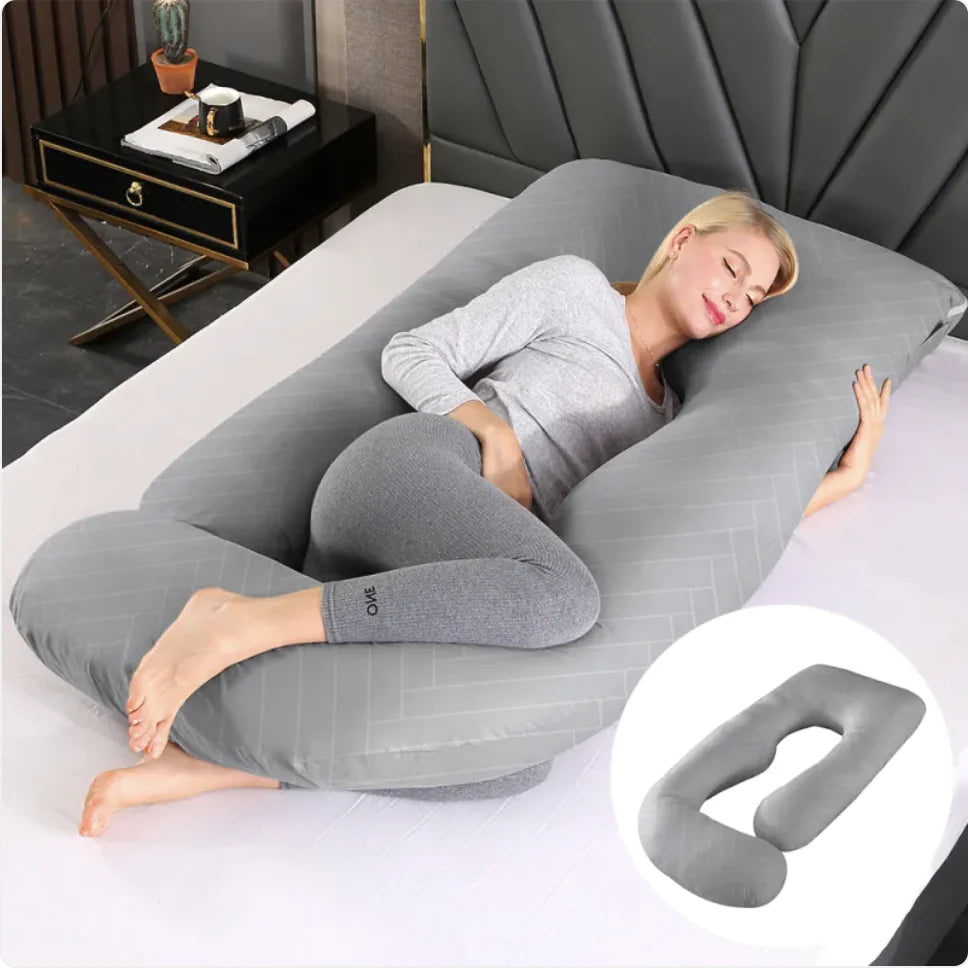 J-Shaped Pregnancy Support Pillow