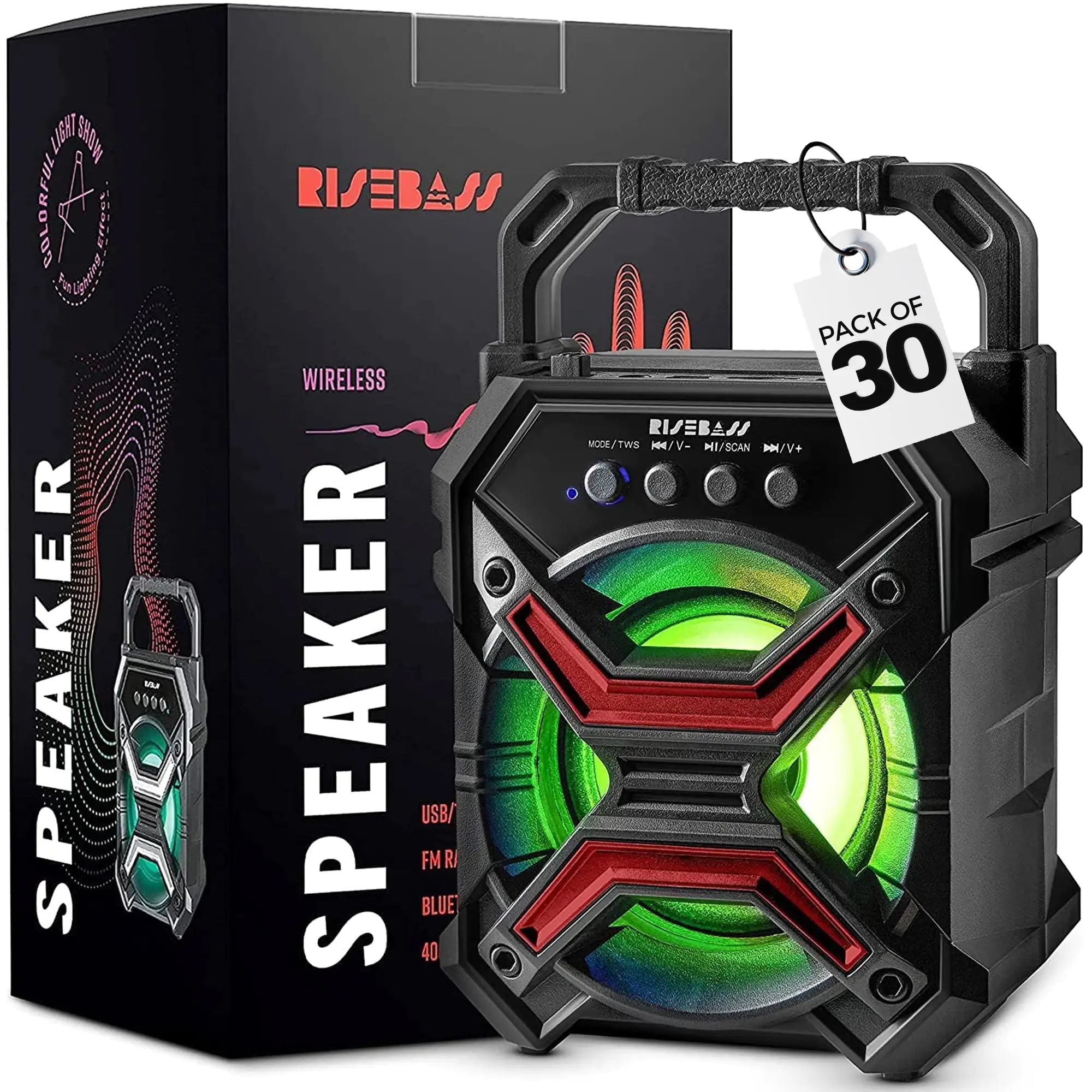 Compact Party Bluetooth Speaker with LED Effects