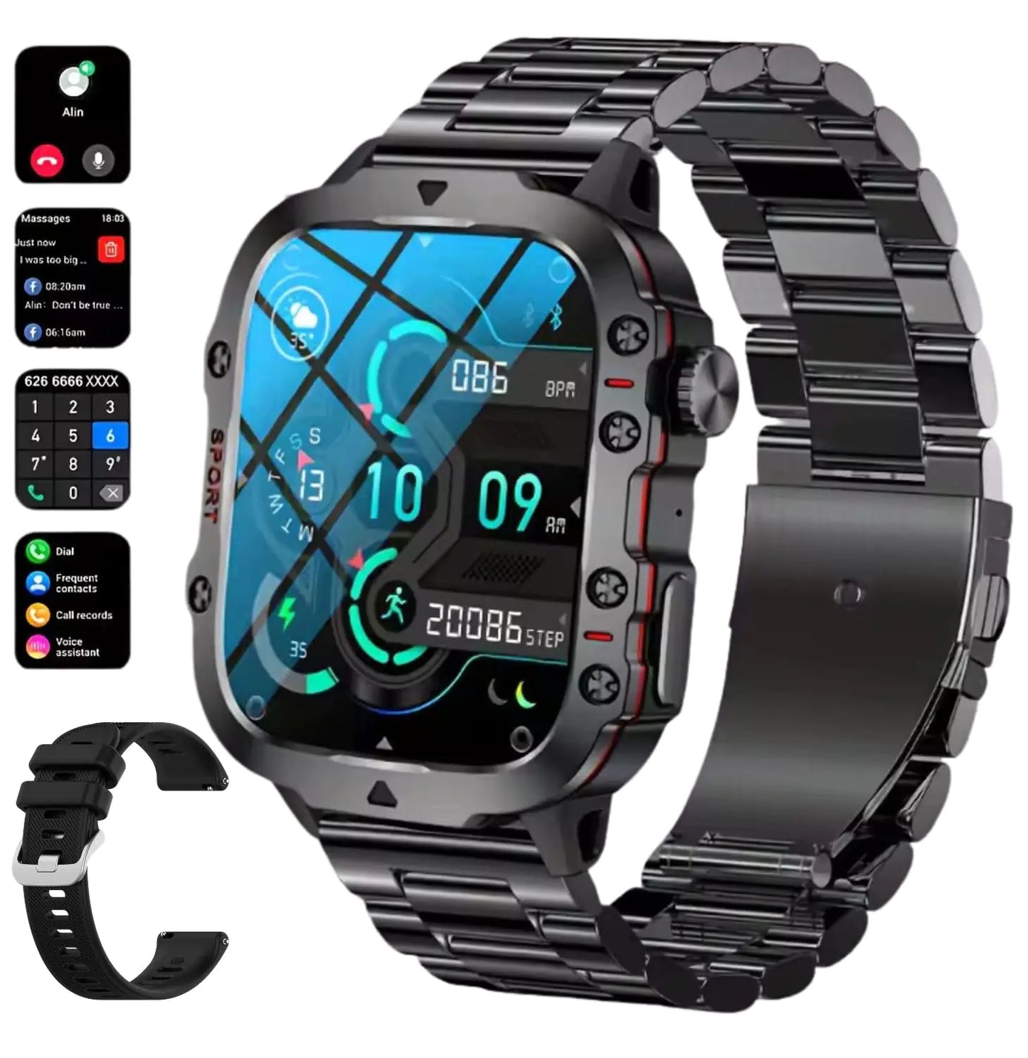 DBOGA Advanced Fitness Smartwatch for Men