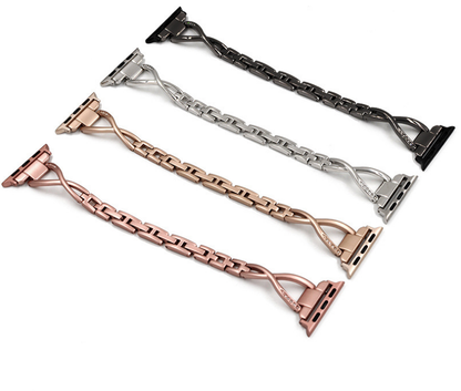 Diamond X-Link Stainless Apple Watch Strap