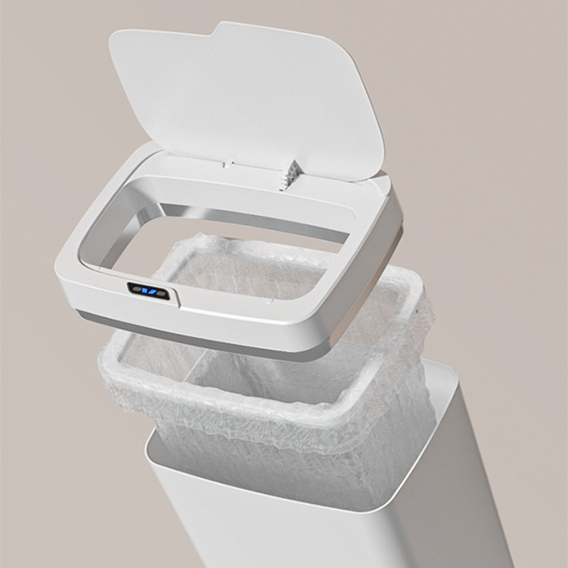 Smart Inductive Trash Bin with Lid ChicCharm