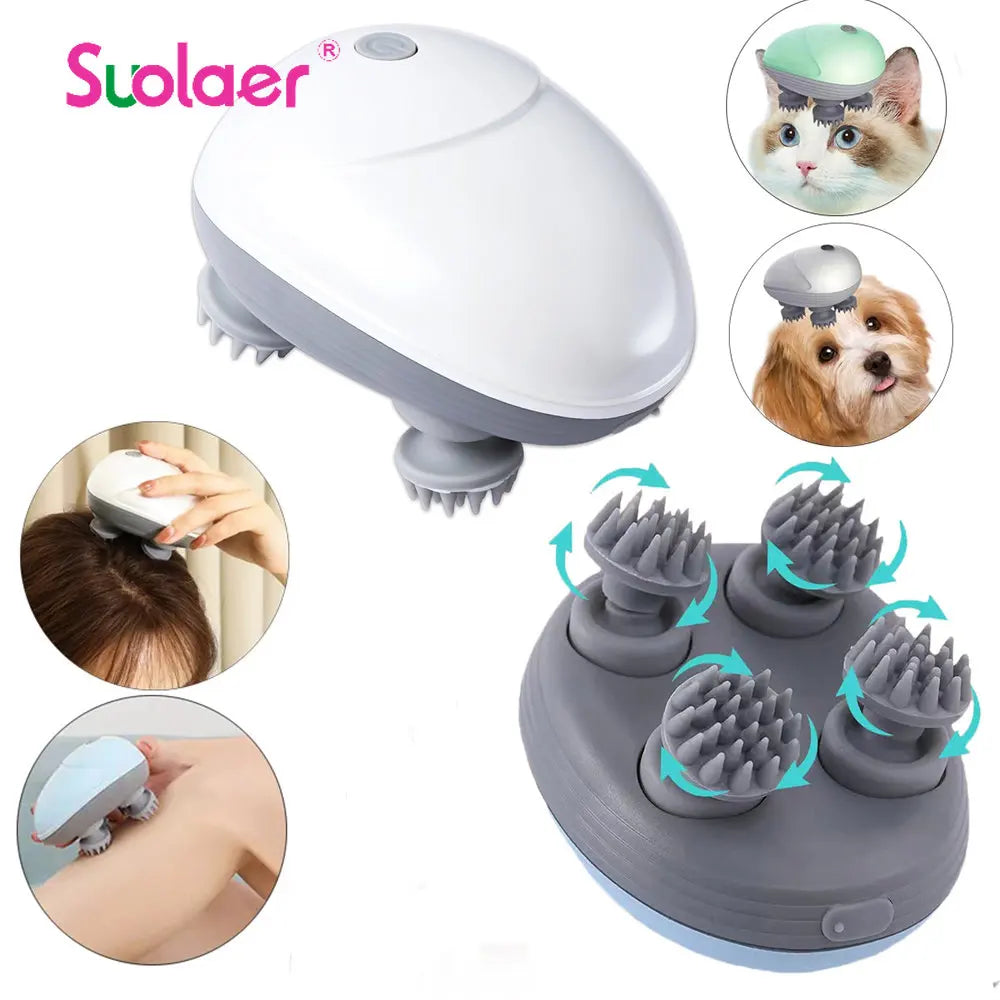 Kneading Scalp Relaxer with Vibrations