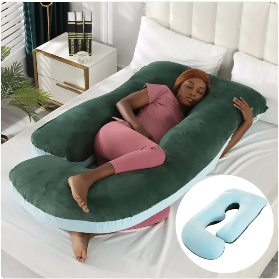 J-Shaped Pregnancy Support Pillow