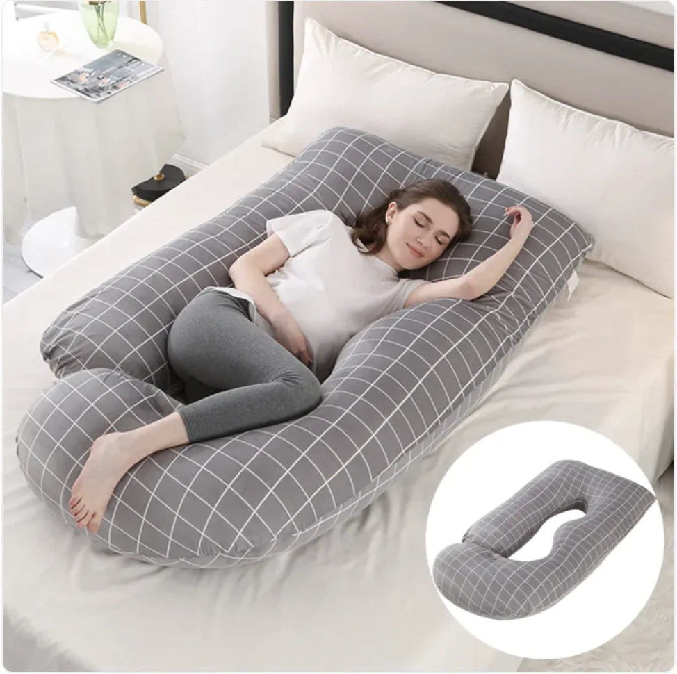 J-Shaped Pregnancy Support Pillow