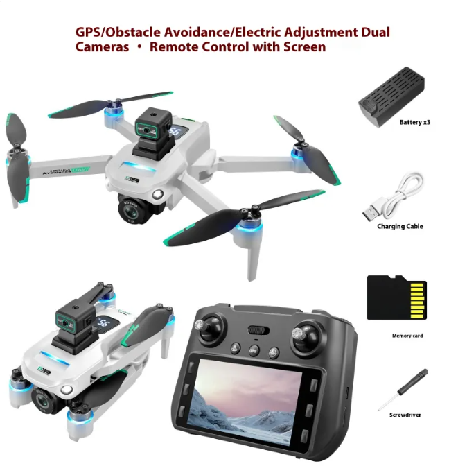 GPS Smart Drone with HD Camera &amp; Collision Avoidance