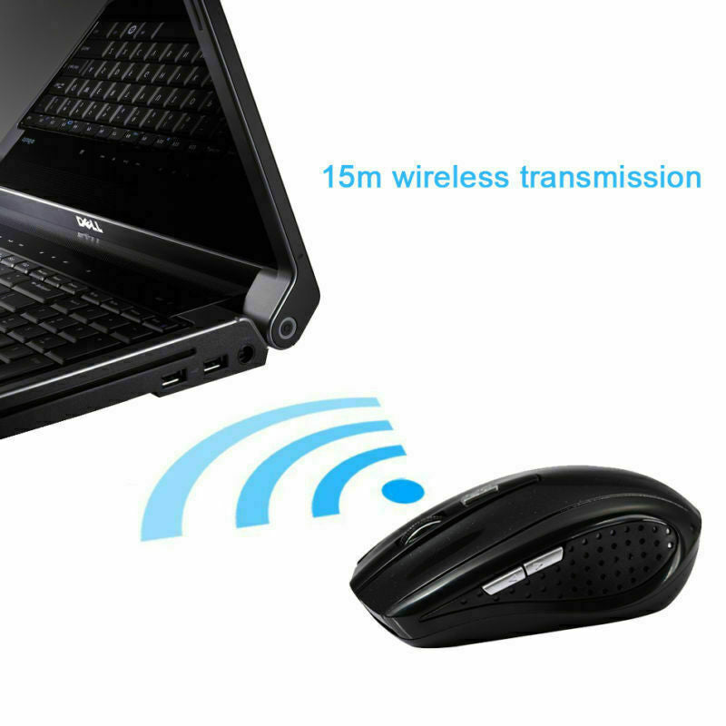 2.4GHz Cordless Optical Mouse with USB Receiver for PC
