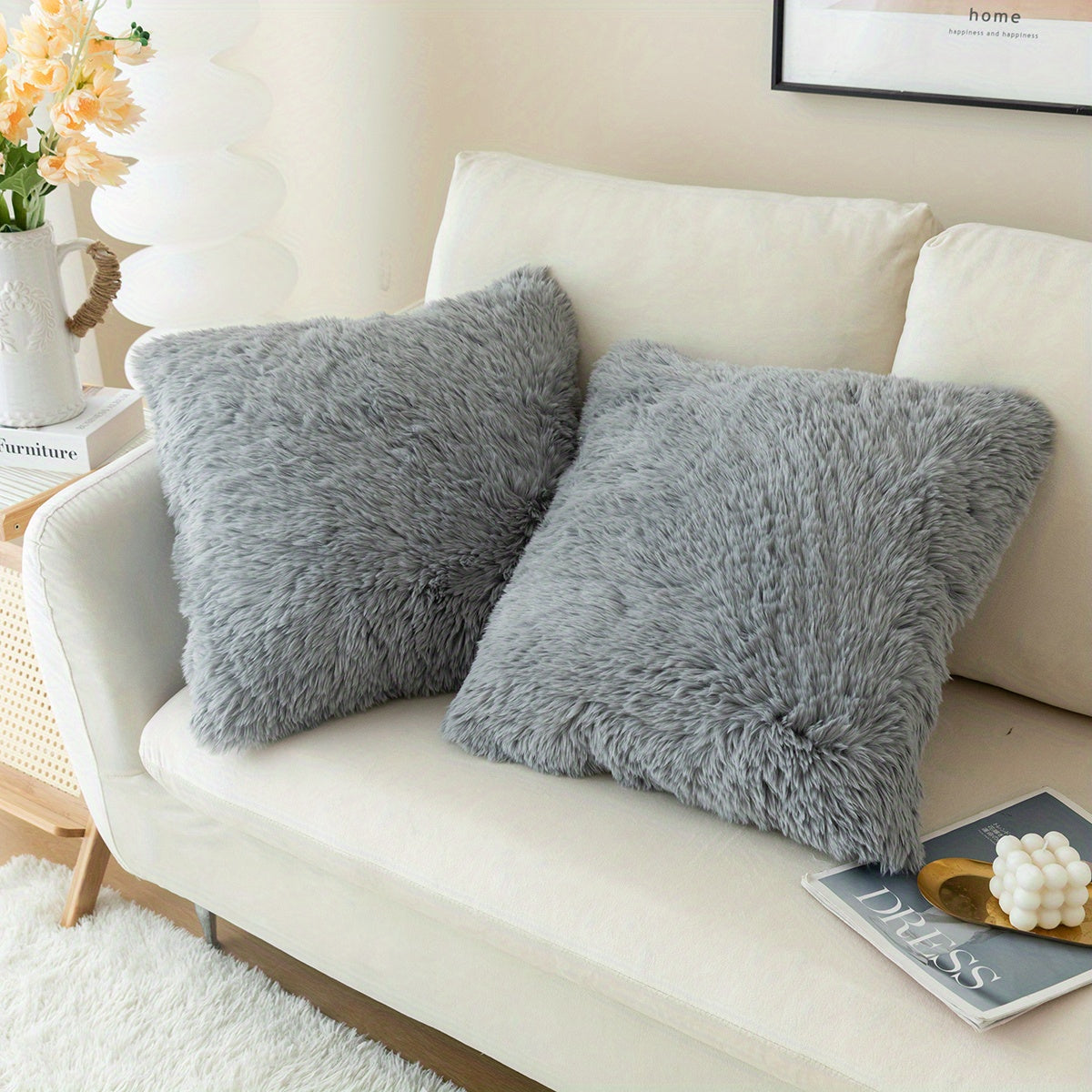 Chic Plush Cushion Covers